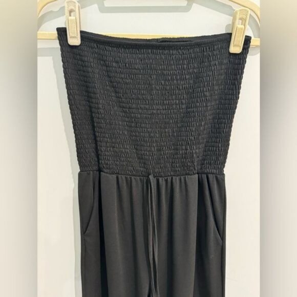 Strapless wide leg jumpsuit NWOT - Picture 5 of 12